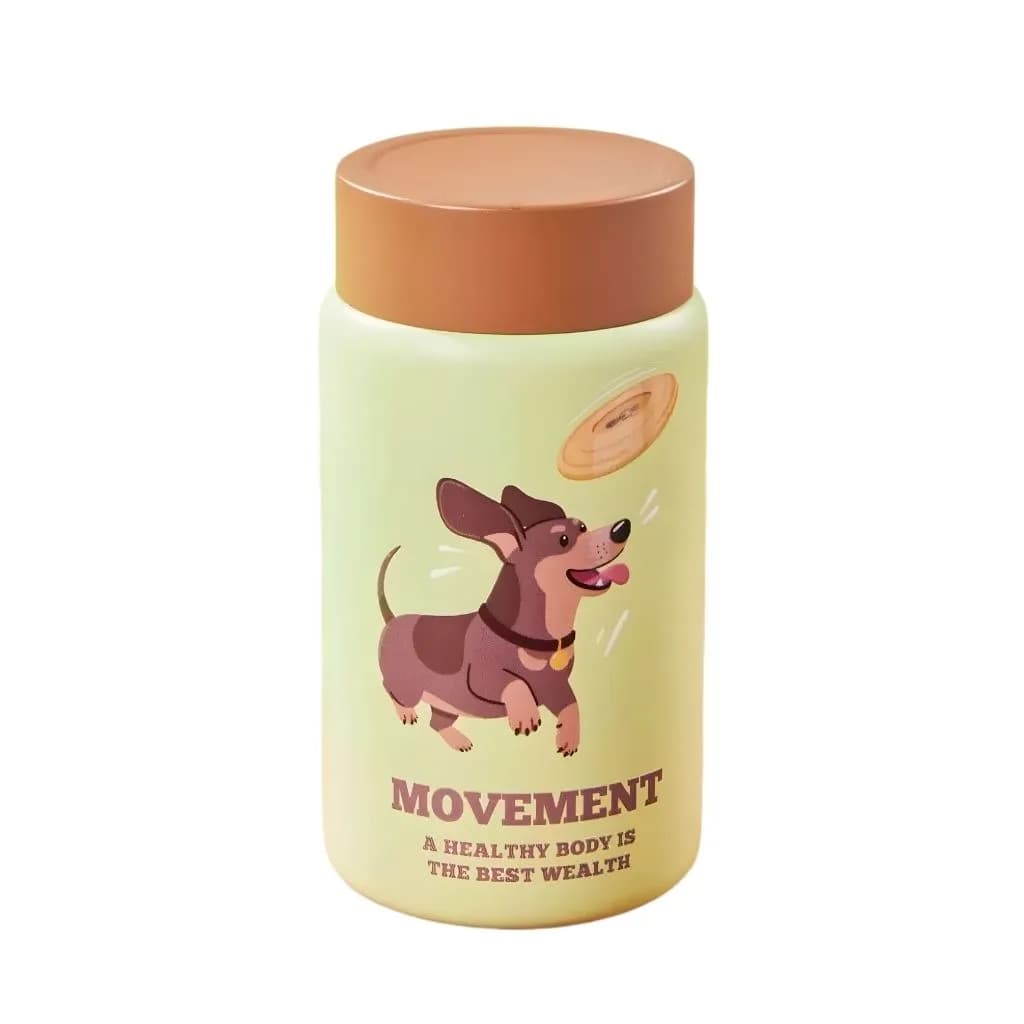 مینی فلاسک استیل Diyi طرح Dog گنجایش 280ml