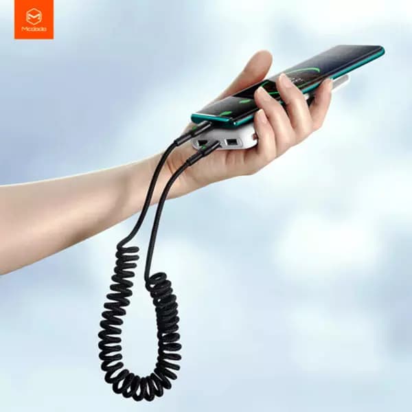 کابل شارژ فنری تایپ سی به تایپ سی 60 وات مک دودو مدل CA-7860 طول 1.8 متر — تصویر ۵