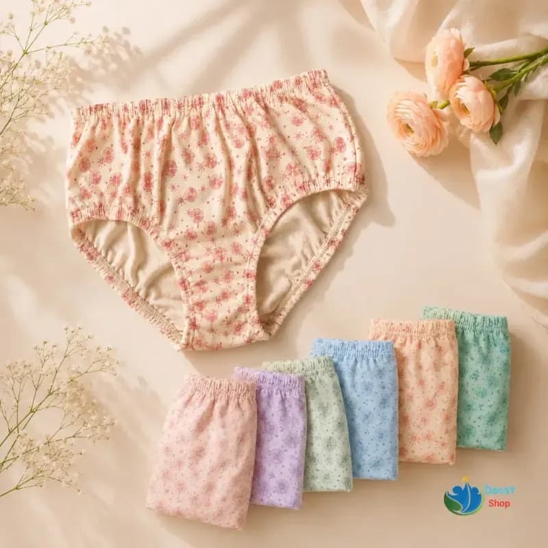پک 3 عددی شورت نخی زنانه طرح دار سایز XL تا 3XL — تصویر ۱۰