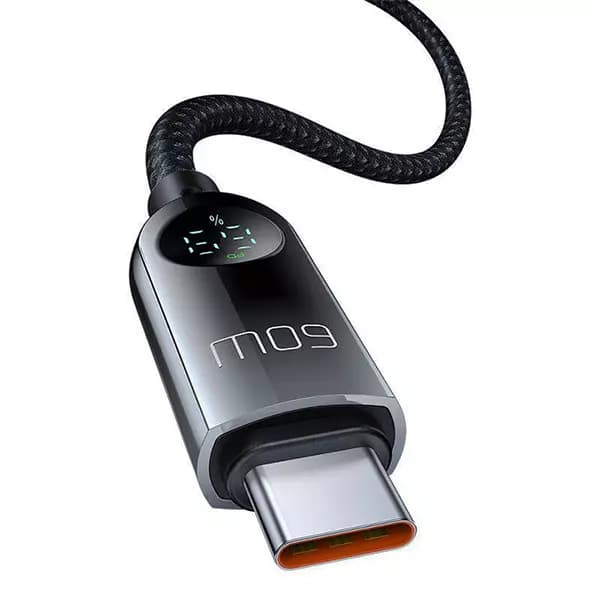 کابل دو سر تایپ سی با نمایشگر شارژ CA-4780 طول 1.2 متر — تصویر ۳
