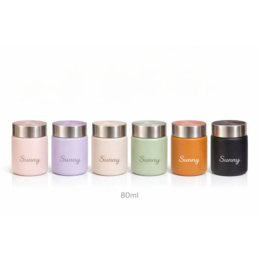 مینی فلاسک استیل 316 طرح SUNNY دو جداره 160ML