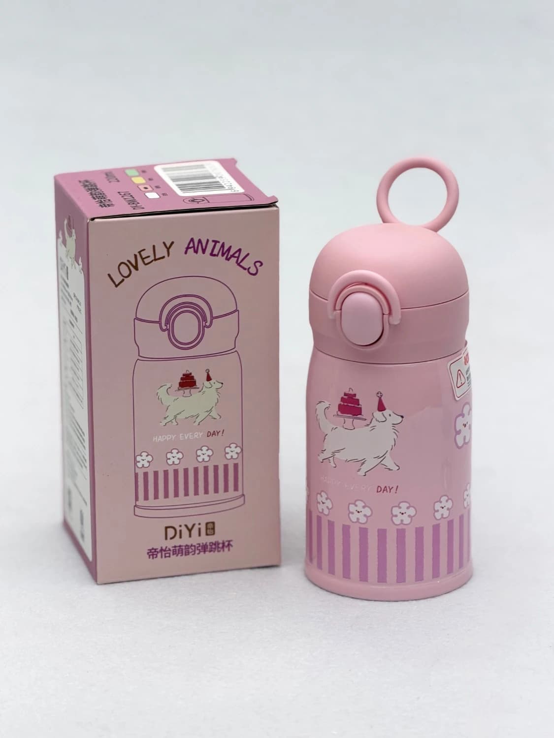 مینی فلاسک استیل فانتزی 220ml طرح حیوانات DIYI — تصویر ۹