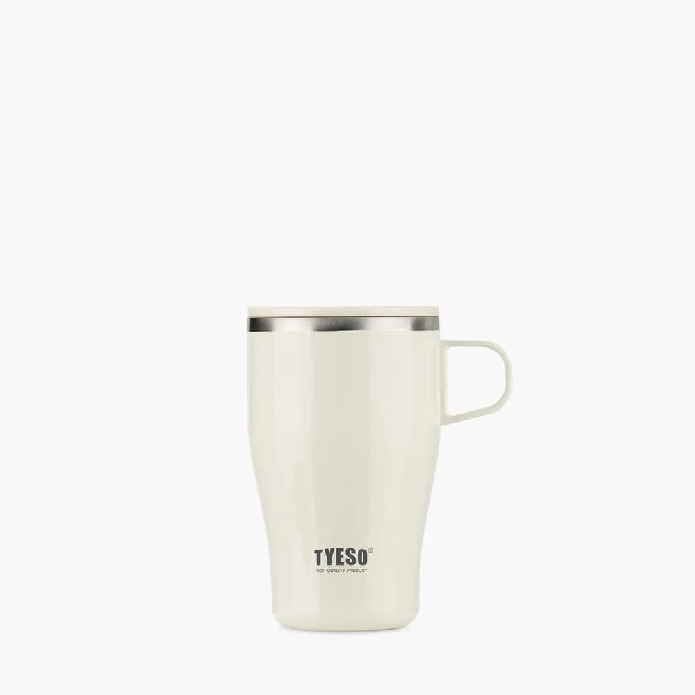 ماگ قهوه استیل دوجداره TYESO درب دار 400ml — تصویر ۲