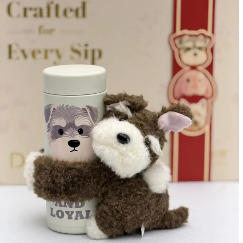 پک هدیه لاکچری تراول ماگ و عروسک LOVE TEDDY برند DIYI — تصویر ۷
