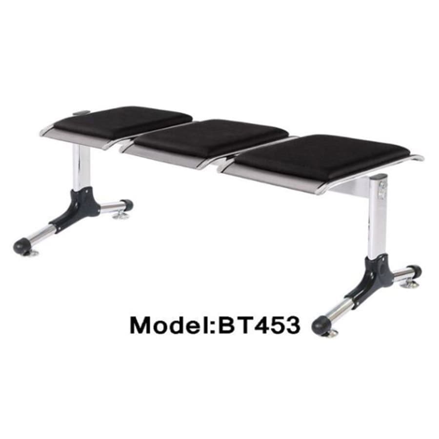 صندلی انتظار 3 نفره شفق بدون پشتی BT453