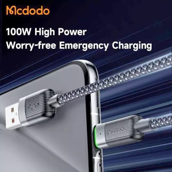 کابل USB به تایپ سی بدنه مگنتی 1.2متر 100 وات مک دودو مدل CA-5650 — تصویر ۵