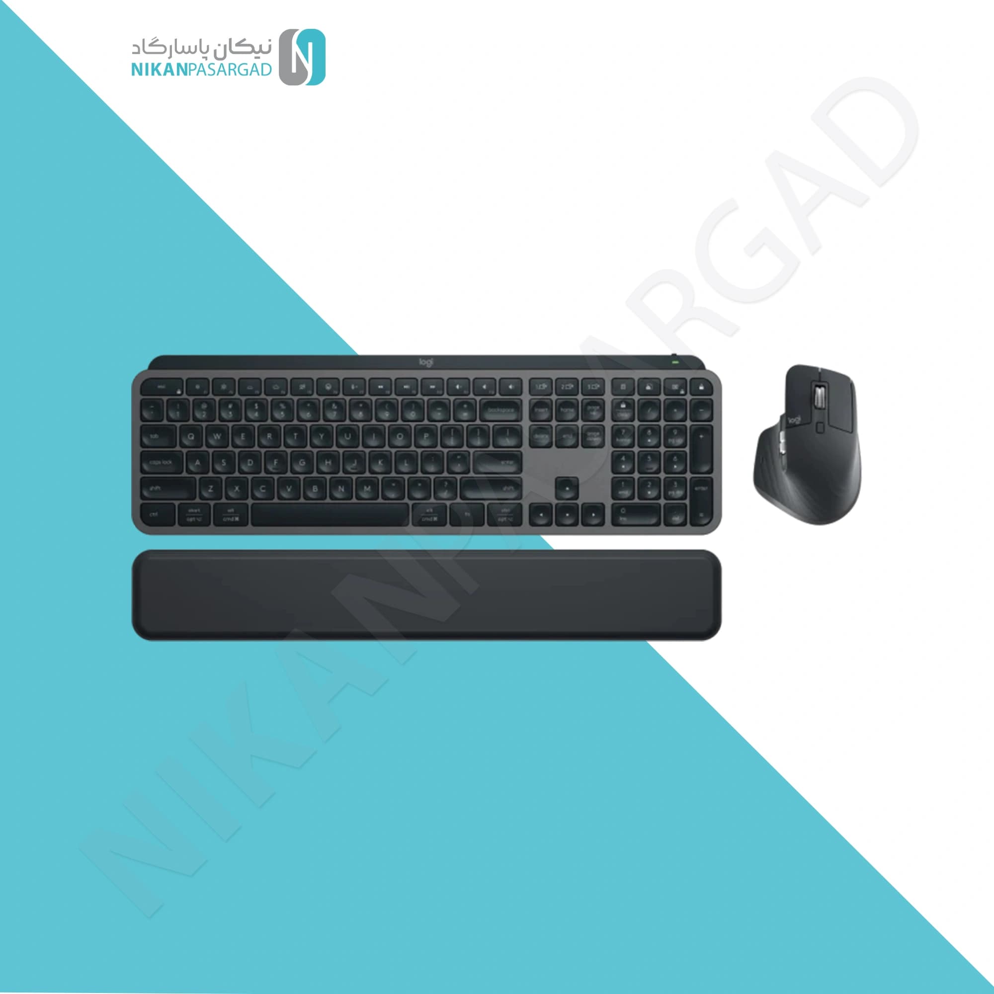 کیبورد و ماوس بی سیم لاجیتک مدل Logitech MX KEYS COMBO GEN2