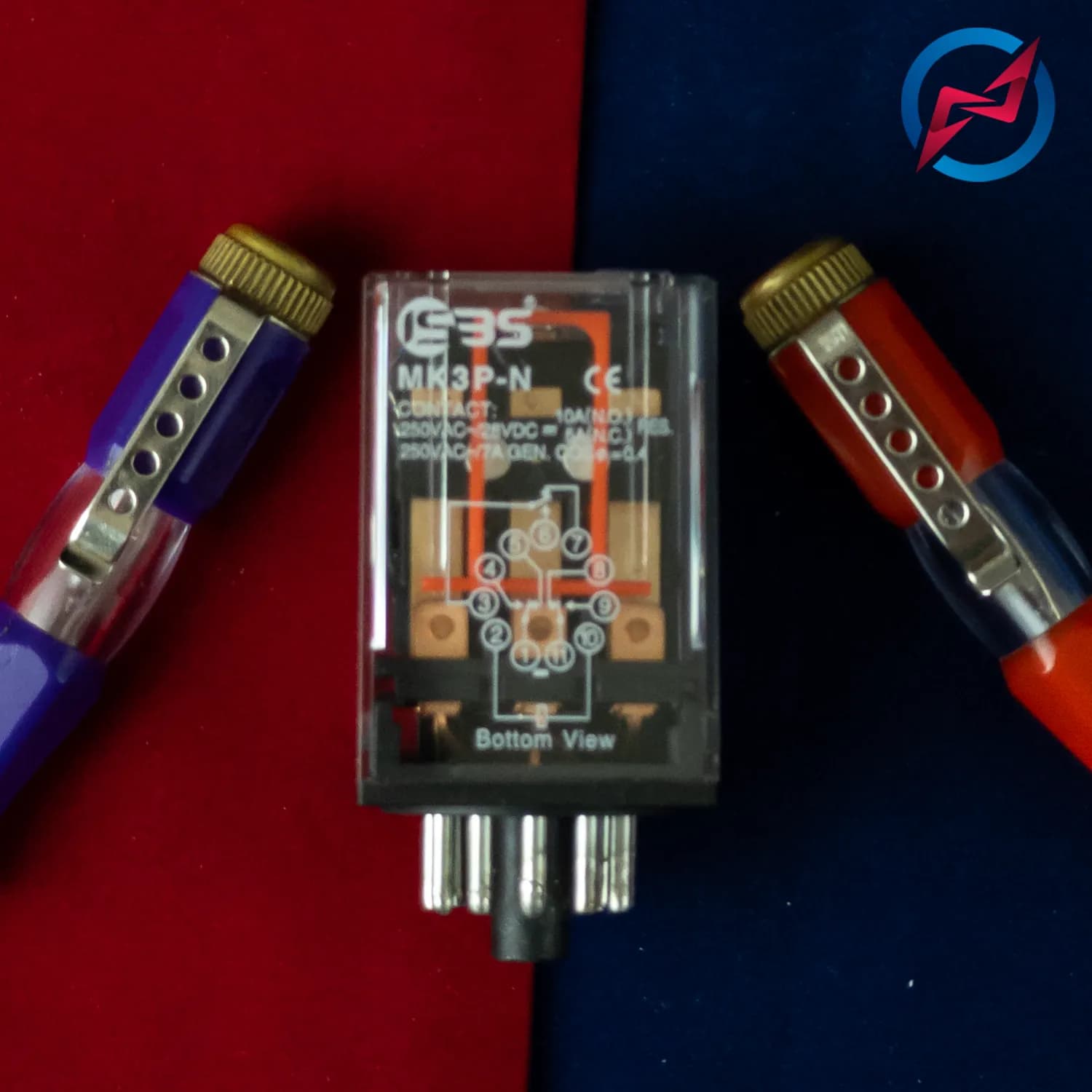 رله شیشه ای 11 پایه ISBS 220v AC — تصویر ۴