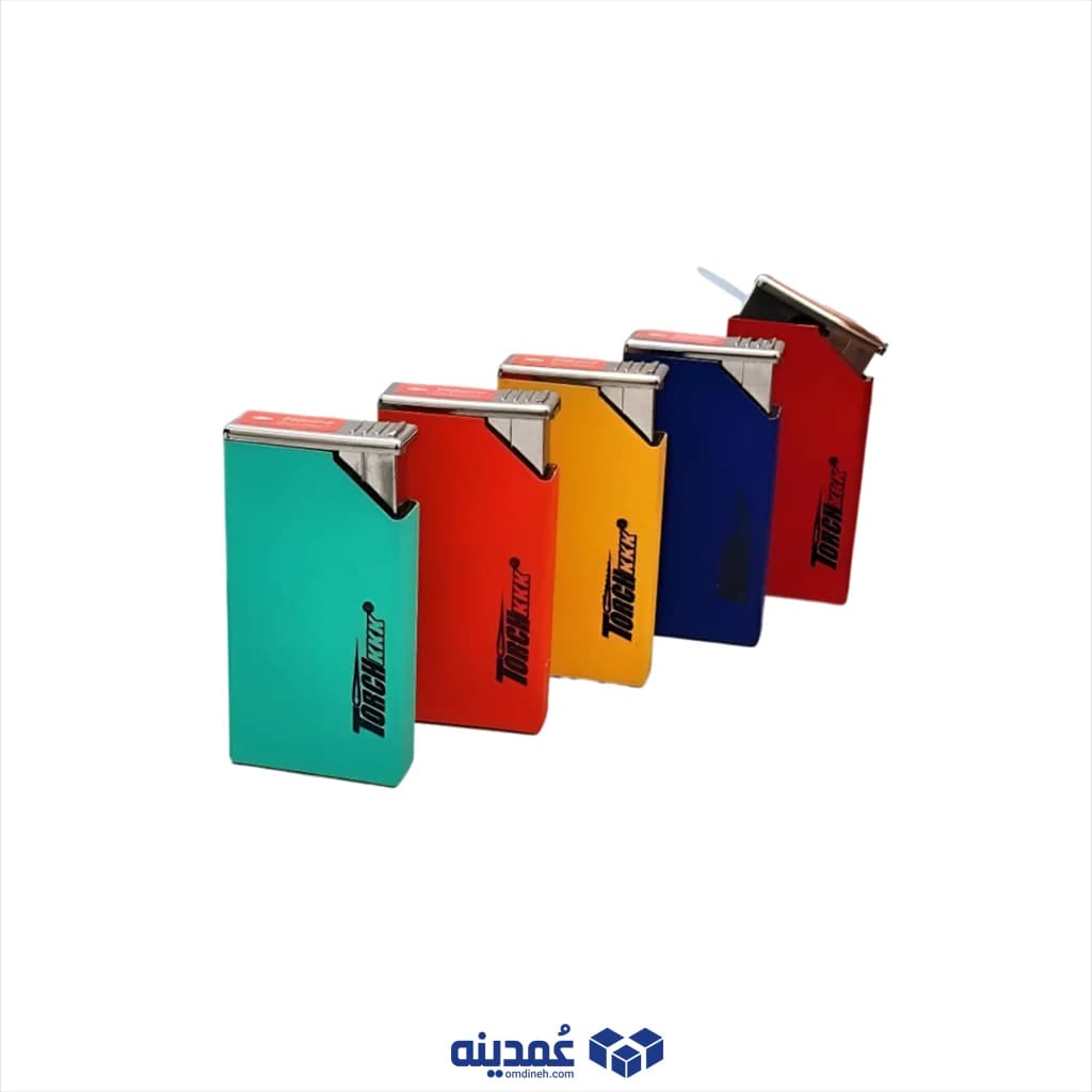 فندک ترچ فلزی شعله شاسی مخملی