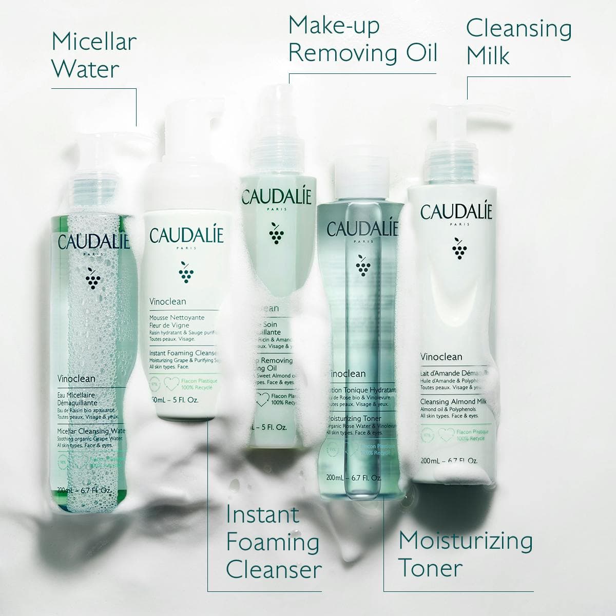 میسلار واتر وینوکلین کدلی Caudalie Vinoclean — تصویر ۳