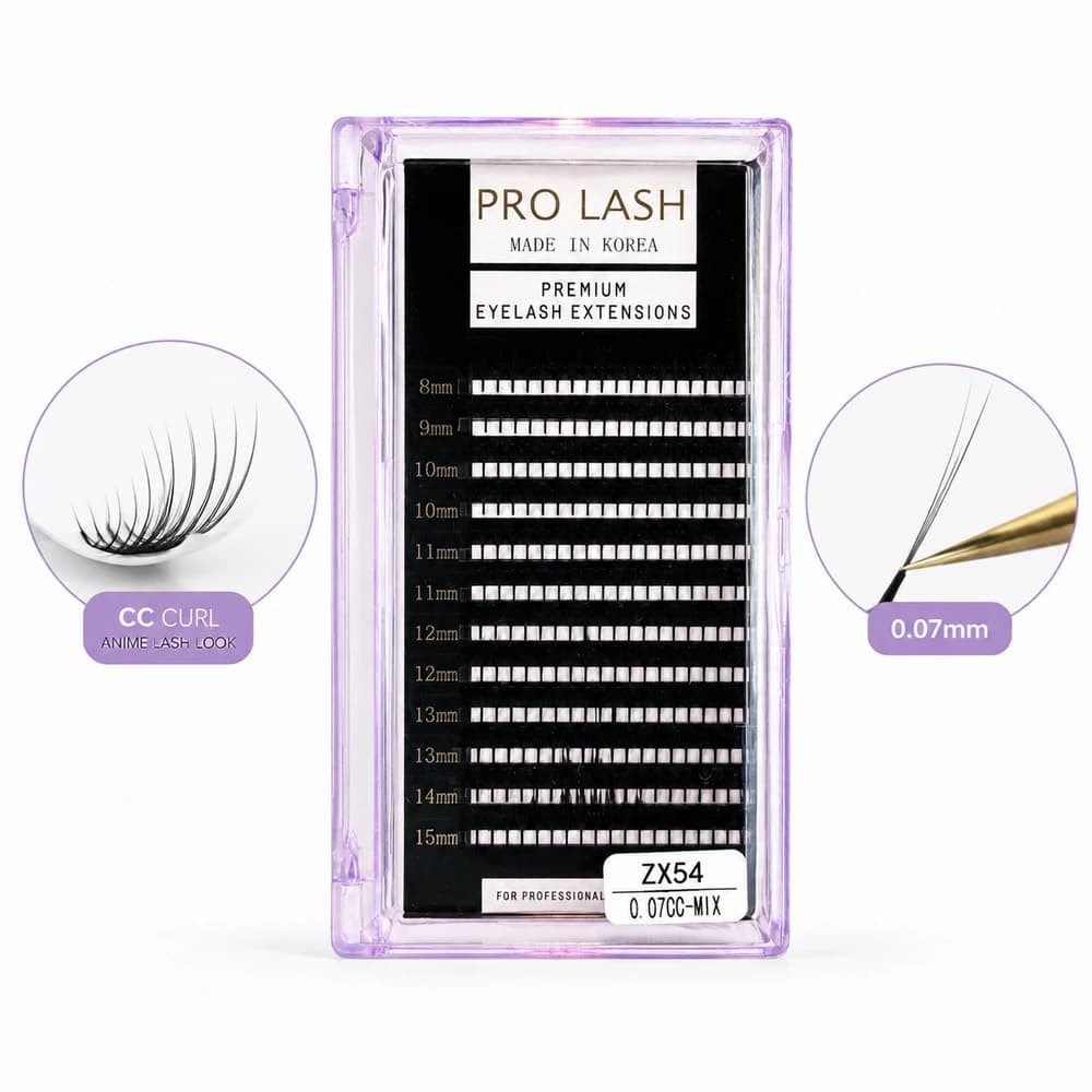 پالت مژه والیوم پرولش مدل انیمه 0.07 Pro Lash CC MIX