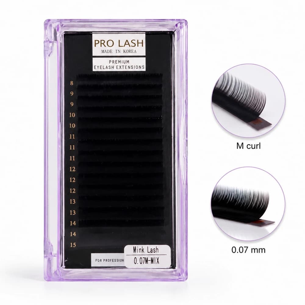پالت مژه والیوم پرولش Pro Lash Mink lash 0.07 M-Mix