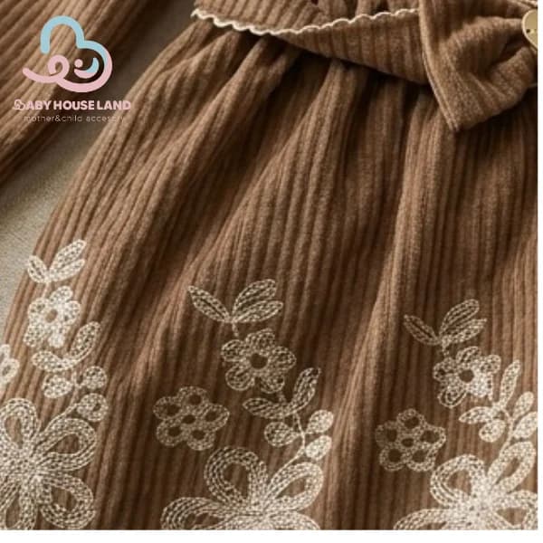 ست پیراهن و تل سر دخترانه Top Kids کد 4733 — تصویر ۲