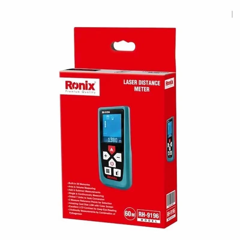 متر لیزری 60 متری تایوانی رونیکس کد RH-9196 — تصویر ۲