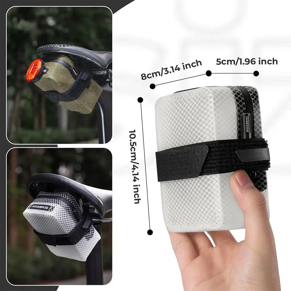 کیف زیر زین دوچرخه راکبراس ROCKBROS AS137 0.5L — تصویر ۶