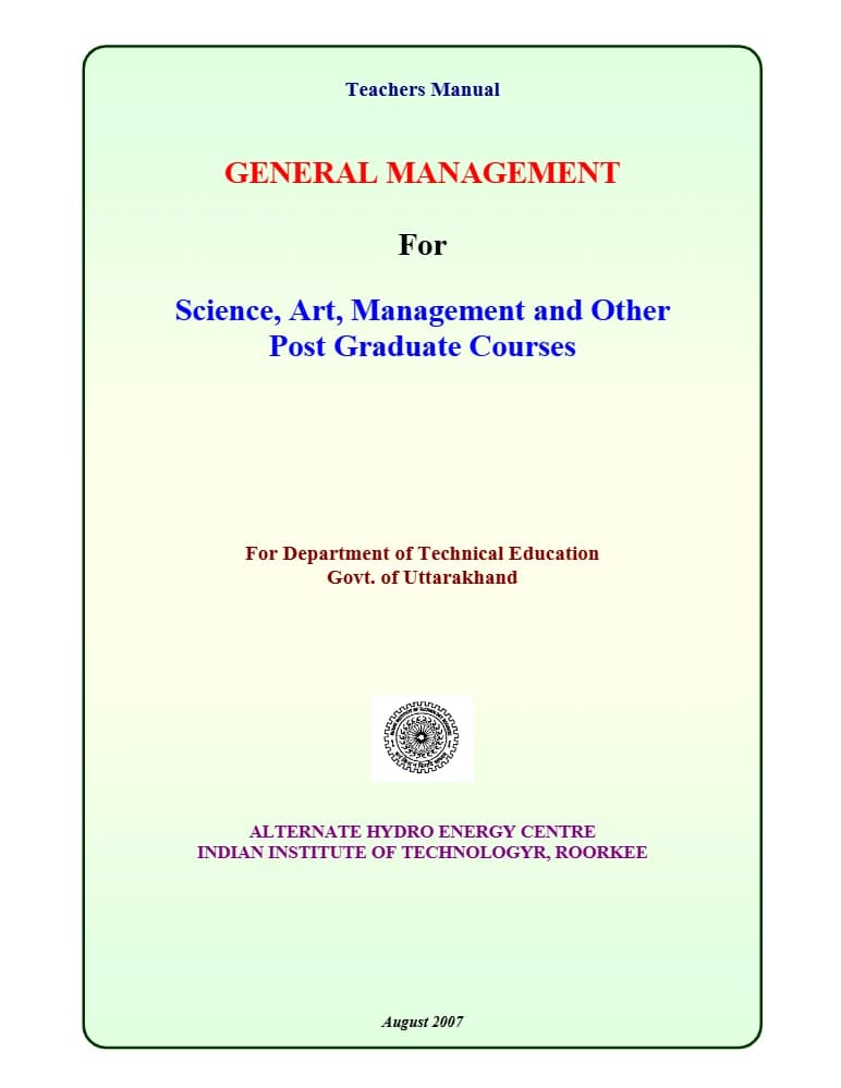 کتاب Teachers Manual for Management Concept and Practices نسخه انگلیسی PDF | نامشخص