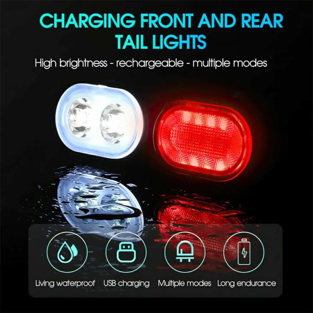 چراغ جلو و عقب شارژی دوچرخه BIKE TAIL LIGHT 078 — تصویر ۸