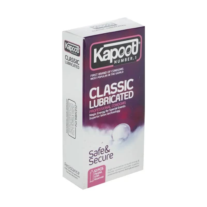 کاندوم کلاسیک کاپوت مدل Lubricated بسته 12 عددی — تصویر ۲