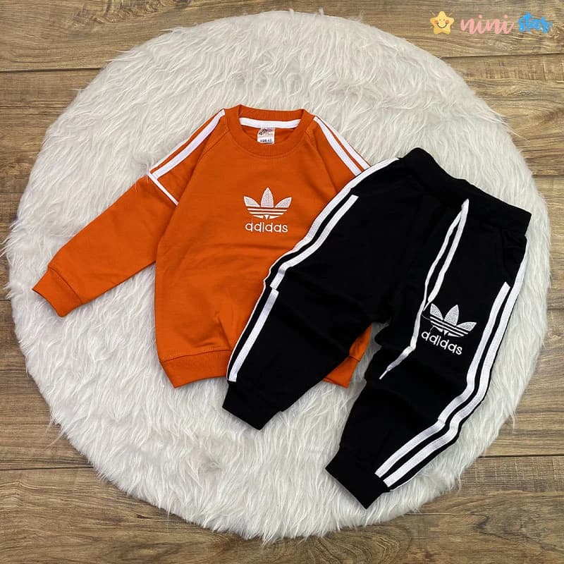 ست بلوز شلوار adidas مناسب 3 تا 5 سال جنس پنبه — تصویر ۳