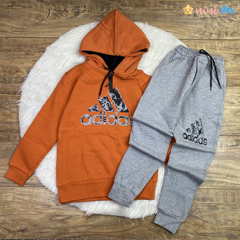 هودی شلوار adidas داخل کرک 3 الی 9 سال — تصویر ۳