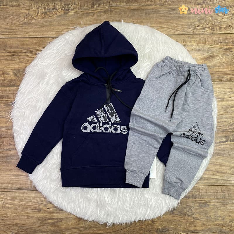هودی شلوار adidas داخل کرک 3 الی 9 سال — تصویر ۵