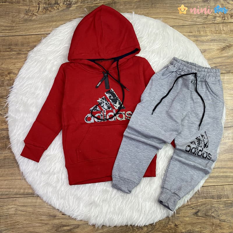 هودی شلوار adidas داخل کرک 3 الی 9 سال — تصویر ۶