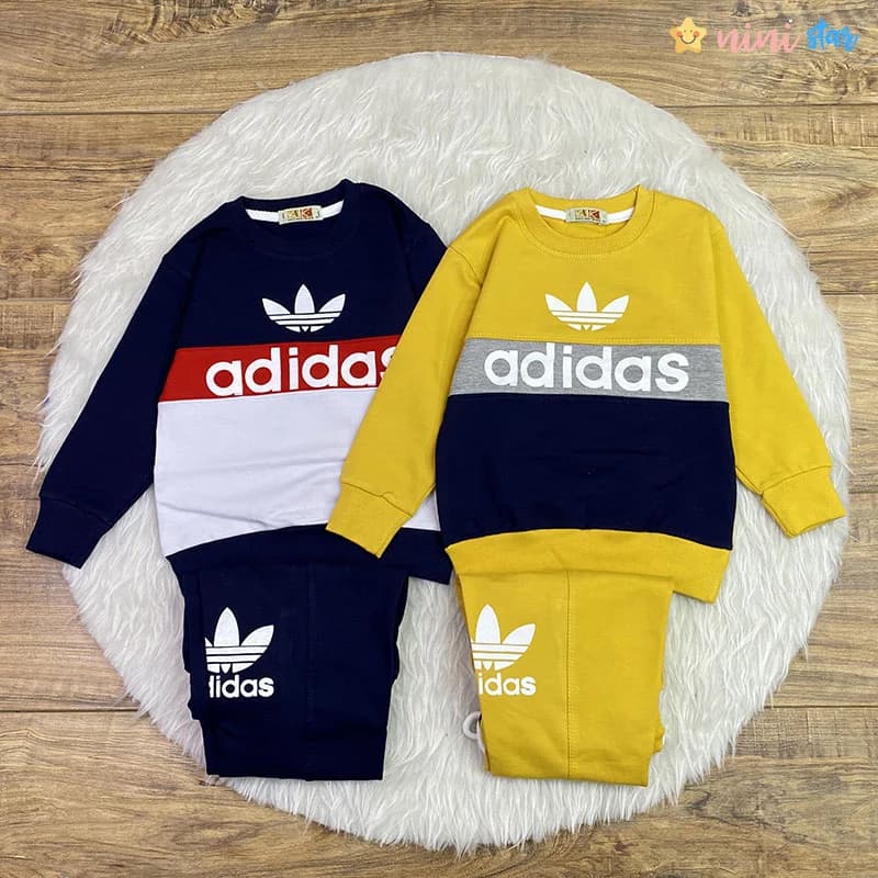 بلوز شلوار adidas پسرانه 3 تا 8 سال پنبه