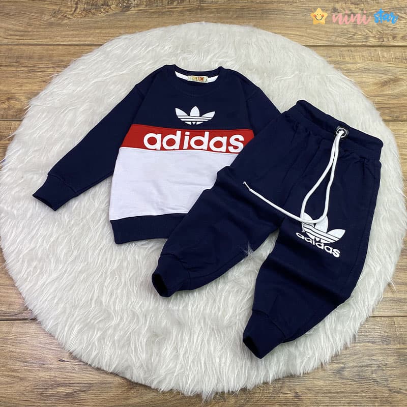 بلوز شلوار adidas پسرانه 3 تا 8 سال پنبه — تصویر ۲