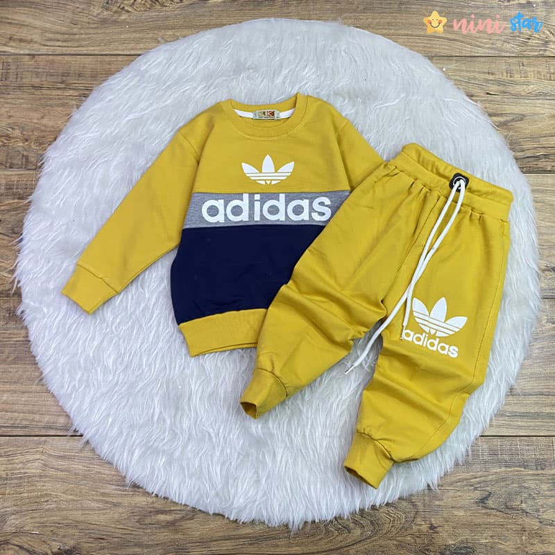 بلوز شلوار adidas پسرانه 3 تا 8 سال پنبه — تصویر ۳