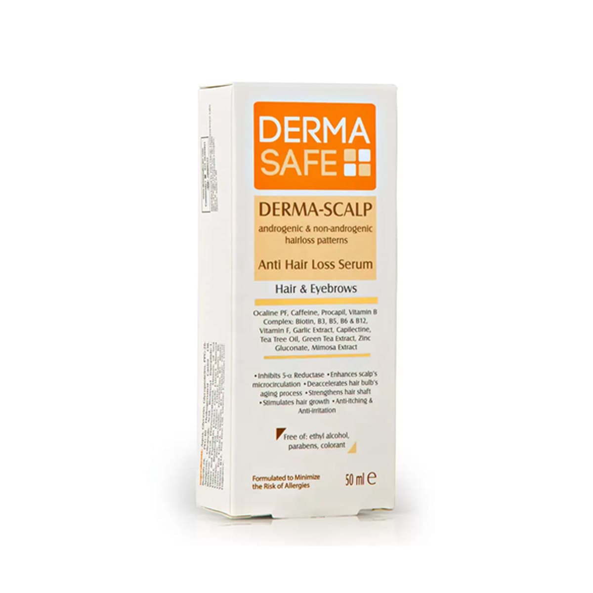 سرم تقویت کننده مو و ابرو درما اسکالپ درماسیف – DERMASAFE — تصویر ۲