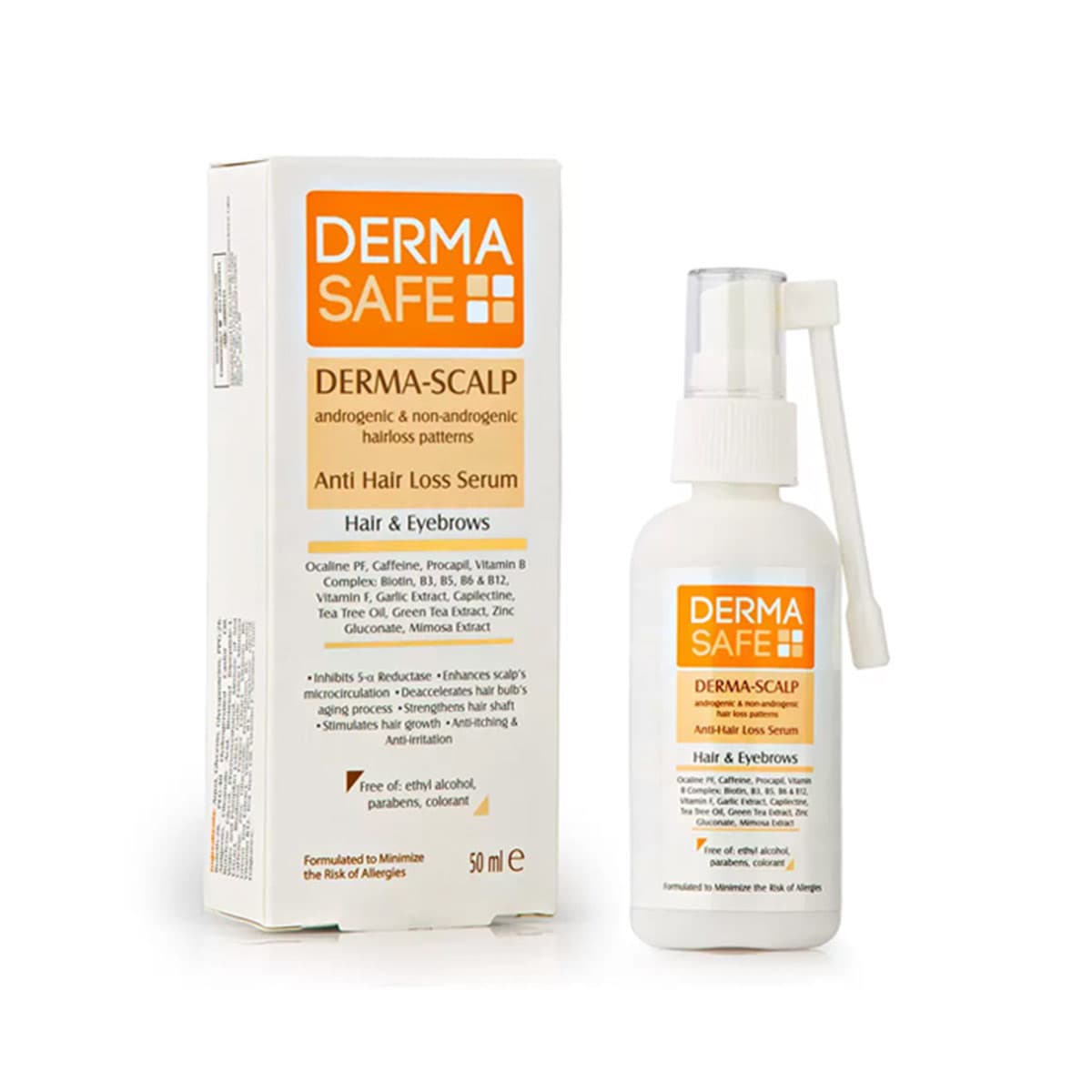 سرم تقویت کننده مو و ابرو درما اسکالپ درماسیف – DERMASAFE