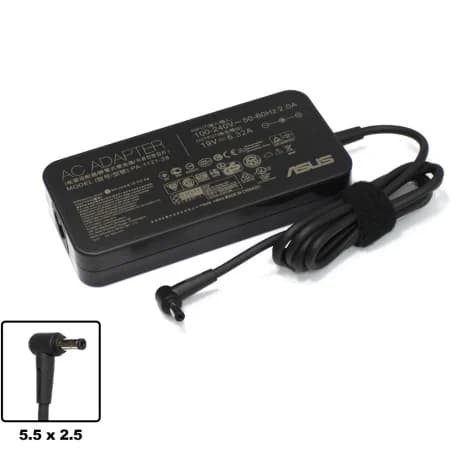 شارژر لپ تاپ ایسوس Asus 19V 6.32A سر 2.5 × 5.5