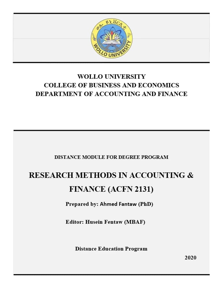 کتاب Research Methods in Accounting and Finance (روش‌های تحقیق در حسابداری و مالی) نسخه انگلیسی PDF | نامشخص