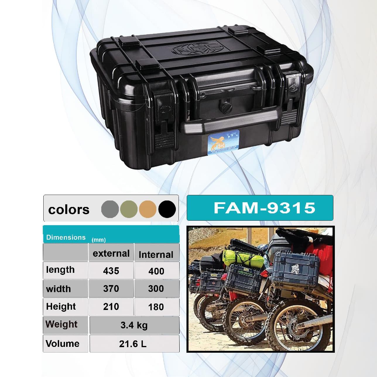 باکس پلیمری آفرود کینگ هاردکیس مدل FAM 400 — تصویر ۵