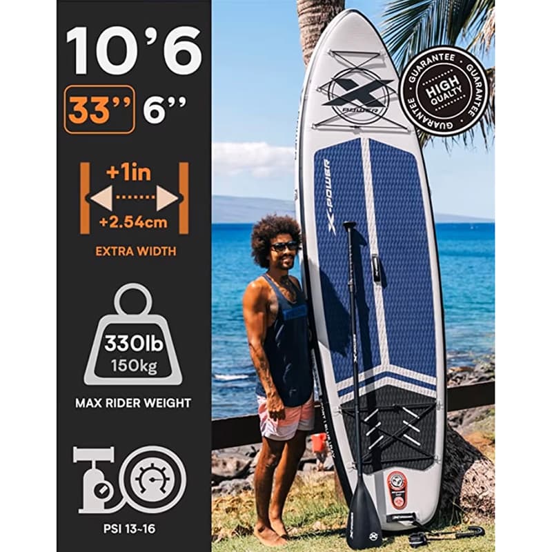 پدل بورد بادی X-Power مدل Blue Ray 10’6″ — تصویر ۴