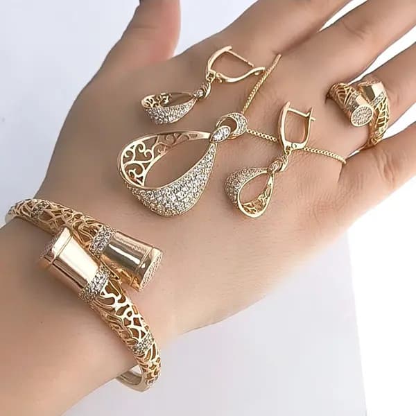 ست نگین دار طرح اسلیمی ژوپینگ