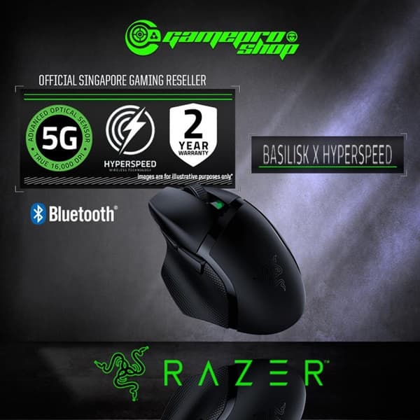 ماوس بی سیم مخصوص بازی ریزر مدل Basilisk X HyperSpeed اصلی — تصویر ۳