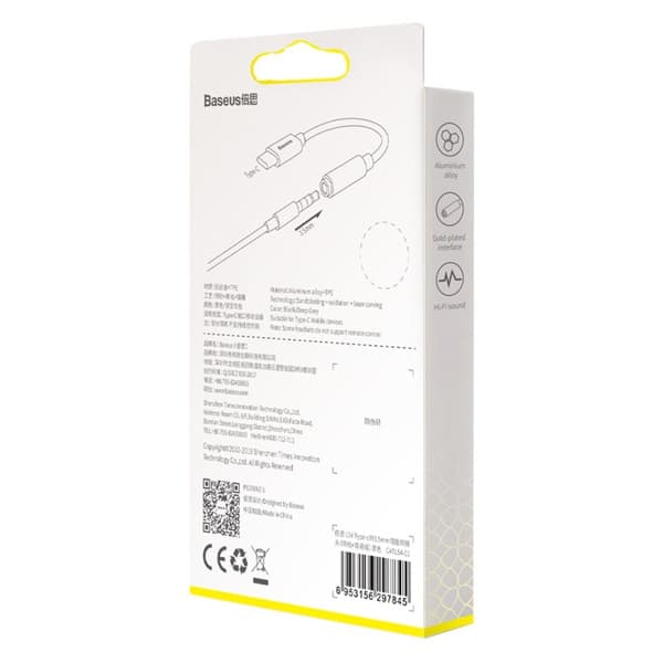 مبدل USB-C به AUX باسئوس مدل CATL54-01 اصلی — تصویر ۲