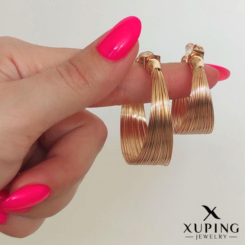 گوشواره رشته ای طرح طلا ژوپینگ
