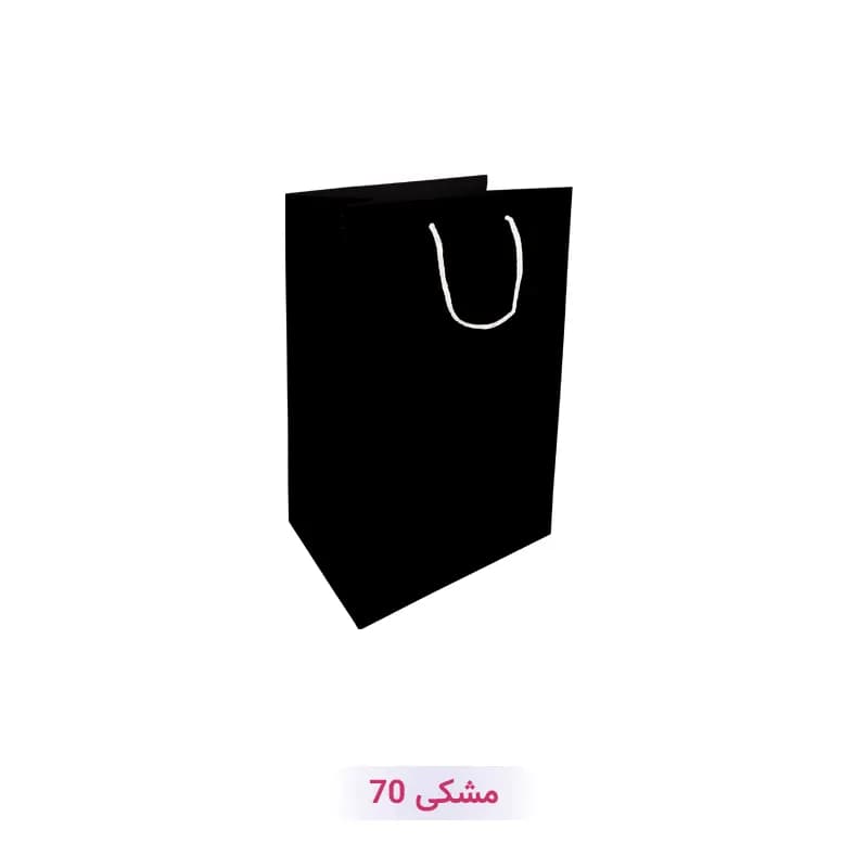 پاکت کادو با طرح ساده تک رنگ مشکی (سری 70)