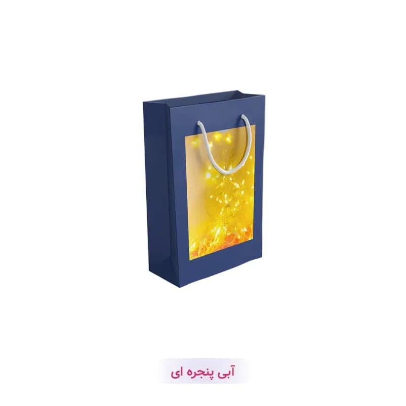پاکت کادو با طرح پنجره ای آبی (سری 40)