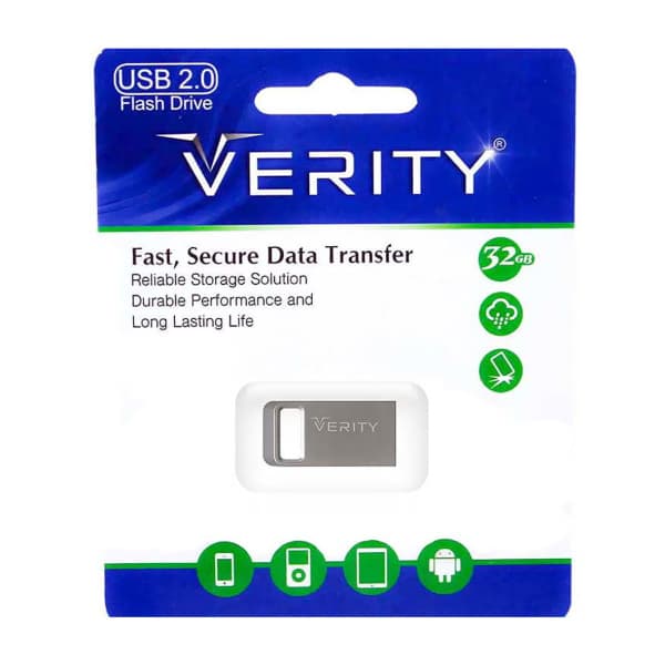 فلش مموری وریتی مدل V813 ظرفیت 32 گیگابایت اصلی گارانتی شرکتی — تصویر ۲