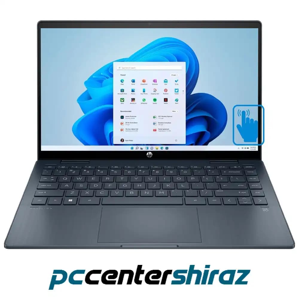 لپ تاپ 14 اینچی اچپی مدل Pavilion x360 14t-EK0033-i5 8GB 512GB Iris Xe — تصویر ۲