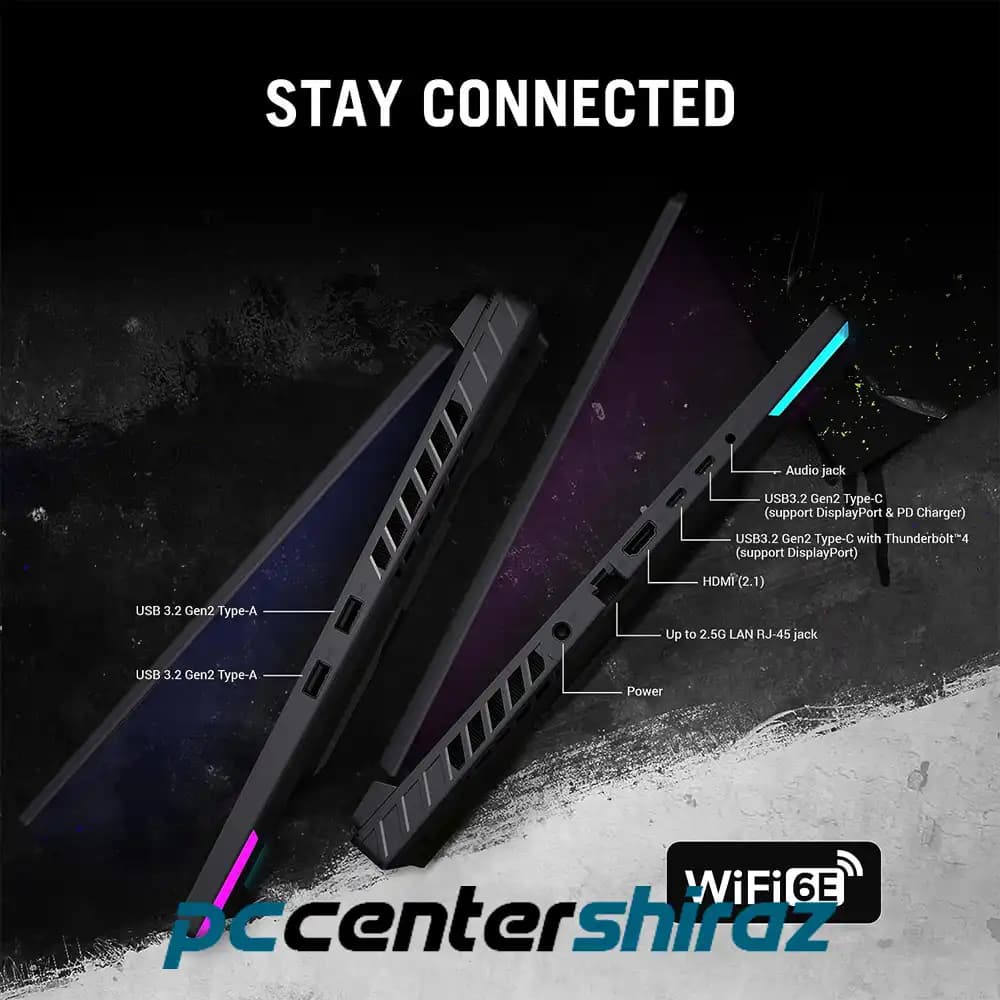 لپ تاپ ایسوس ROG Strix G16 G614JV i7 13650HX 16G 512SSD RTX4060 2023 — تصویر ۶