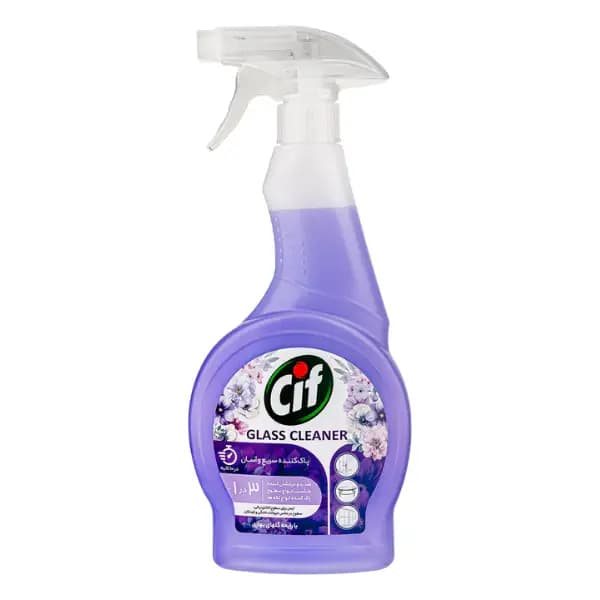 اسپری شیشه پاک کن Cif مدل Spring Blossom رایحه گل های بهاری وزن 500 گرم — تصویر ۳