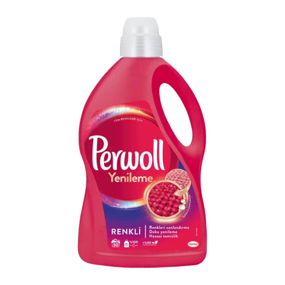 مایع لباسشویی Perwoll مدل Yenileme محافظت از الیاف لباس حجم 3000 میل