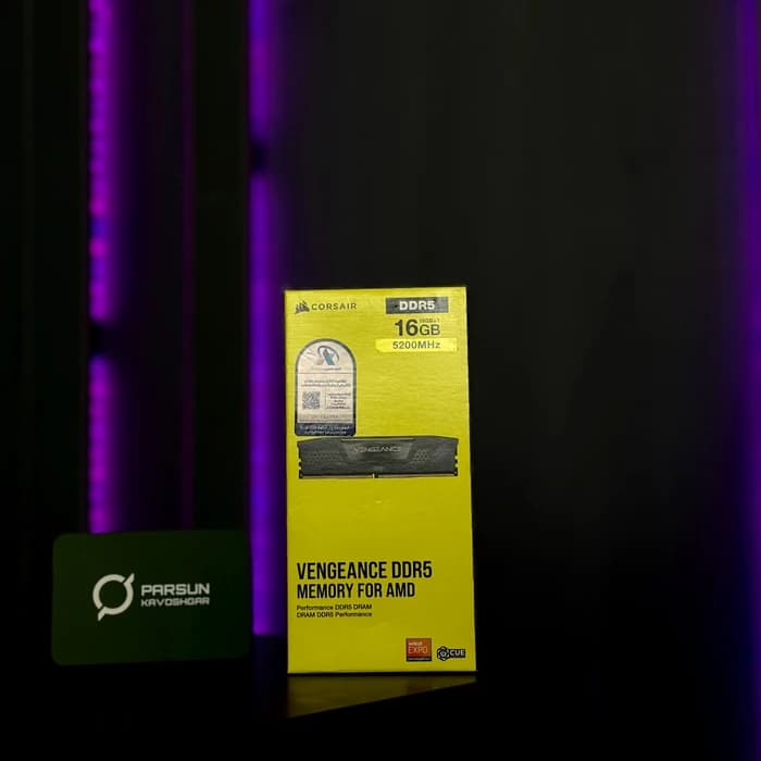 رم 16 گیگ 5200 کورسیر Vengeance DDR5 AMD EXPO CL40 — تصویر ۲