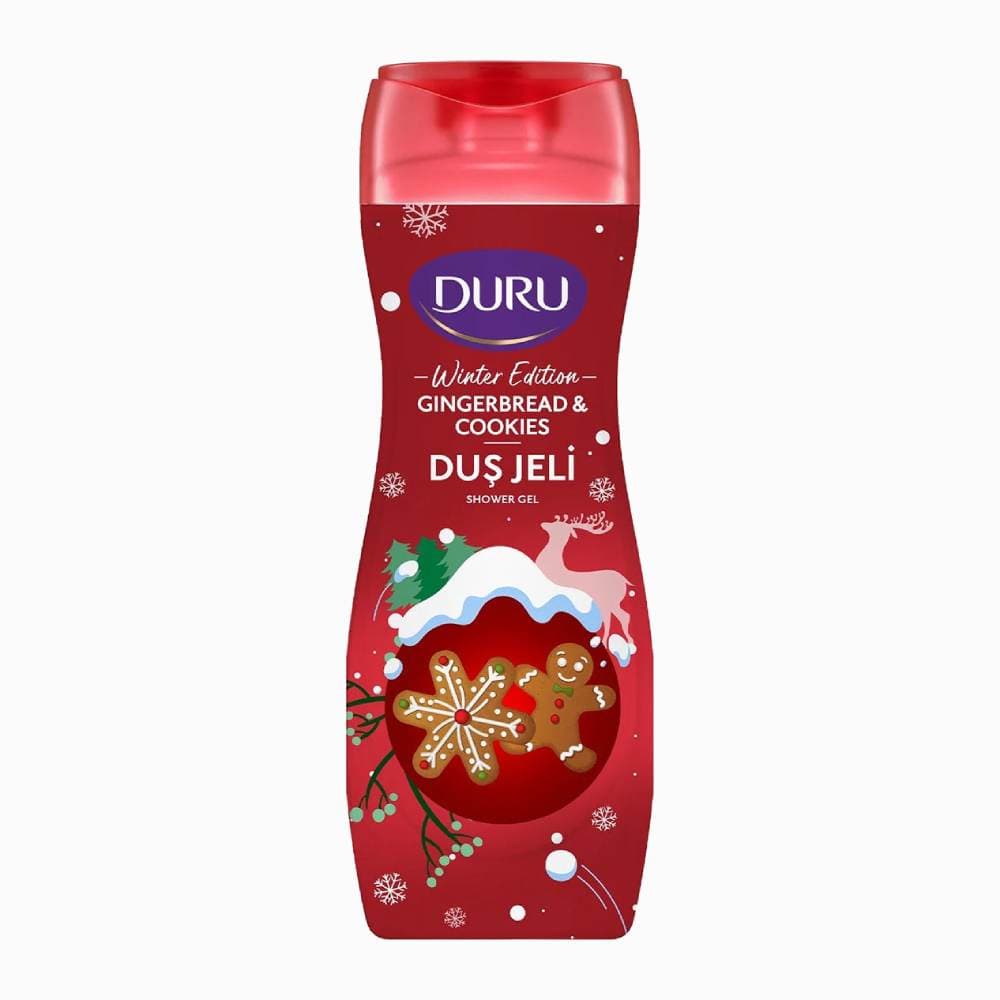شامپو بدن دورو Duru مدل Gingerbread And Cookies رایحه نان زنجبیلی و کلوچه حجم 450 میل