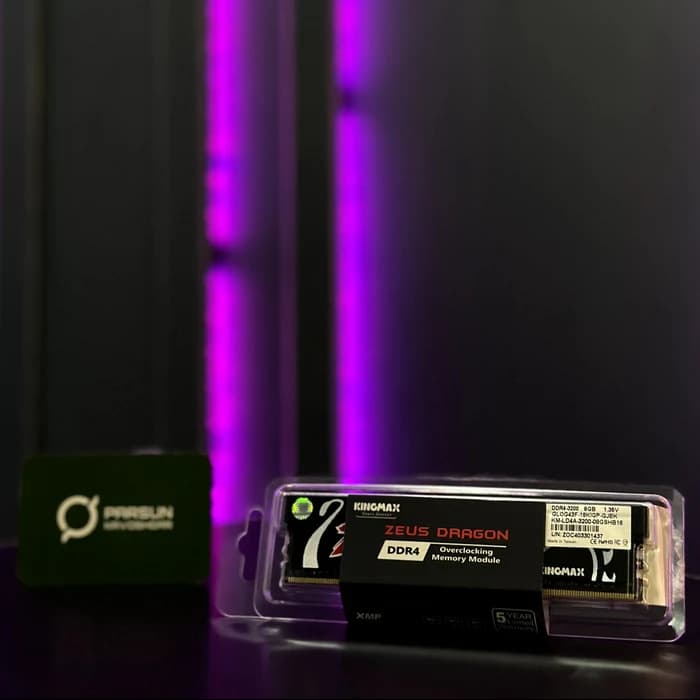 رم 8 گیگ DDR4 3200 کینگ مکس Zeus Dragon — تصویر ۲