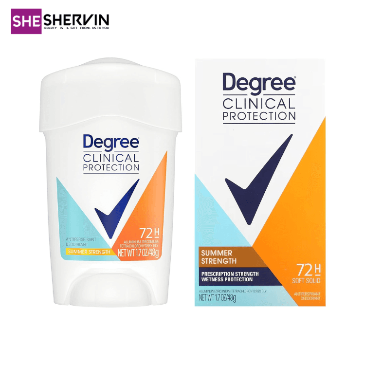 استیک ضد تعریق زنانه Degree مدل Summer Strength محافظت 72 ساعته وزن 48 گرم — تصویر ۳